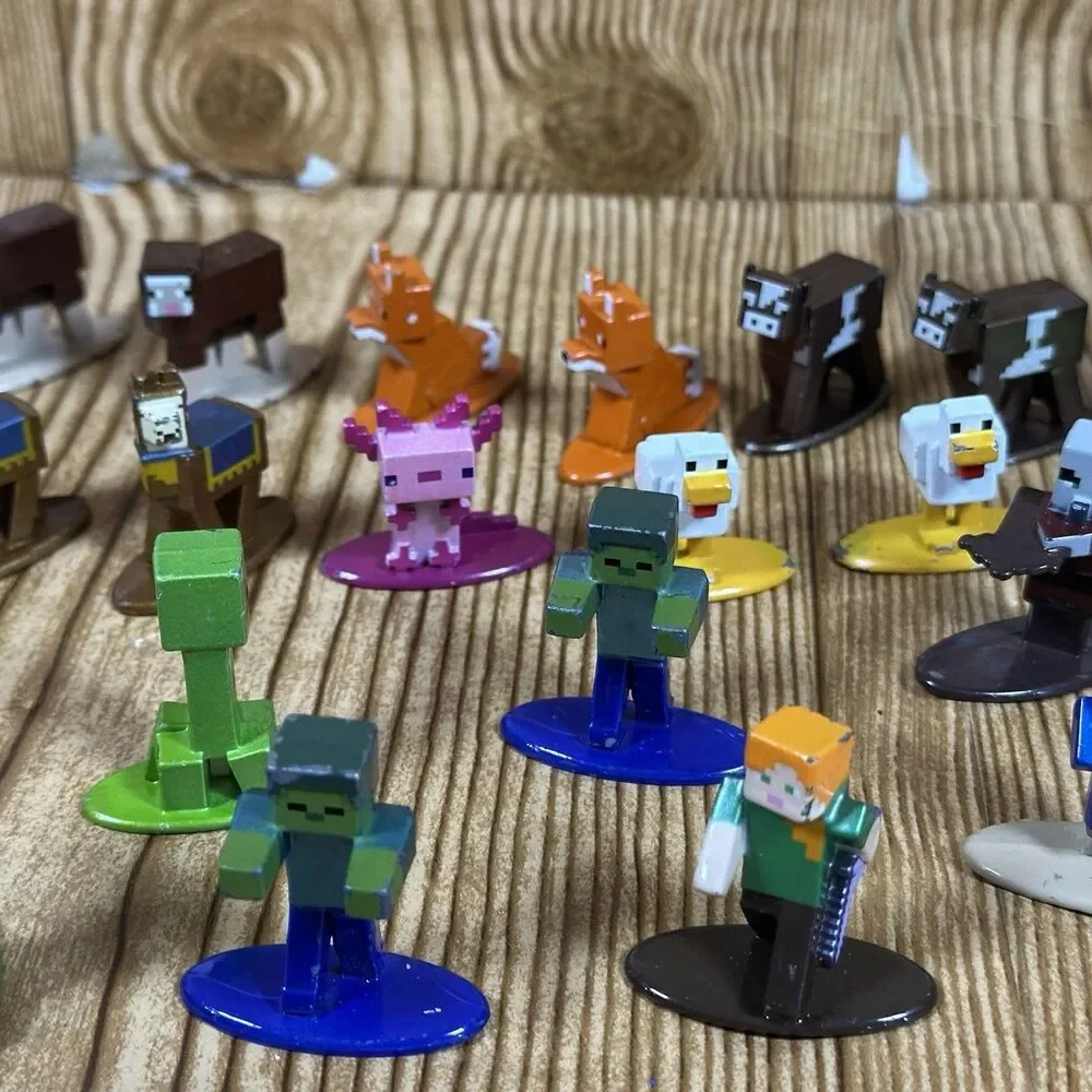 Minecraft Nano Metalfigs‎ Die Cast Metal Figures Lot Of 34 Jada Toys READ